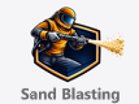 sand blasting logo