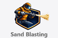 sand blasting logo